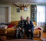 Žiema Romualdo ir Antaninos sodyboje Musteikoje