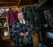 Žiema Romualdo ir Antaninos sodyboje Musteikoje