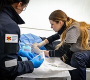 Greta Beinaravičiūtė. Lietuvos tarptautinės medikų komandos (LEMT) pratybos