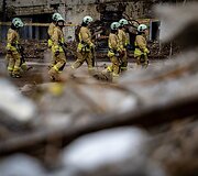 Vilniuje, buvusios įmonės &bdquo;Audėjas&ldquo; teritorijoje, vyko kontrolinės taktinės ugniagesių gelbėtojų pratybos. 