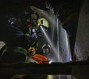 Vilniuje, buvusios įmonės &bdquo;Audėjas&ldquo; teritorijoje, vyko kontrolinės taktinės ugniagesių gelbėtojų pratybos. 
