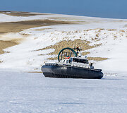 Pakrančių apsaugos laivas "Christina" patruliavimo Kur&scaron;ių mariose metu