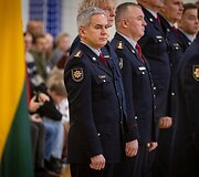 2026 m. spalio 16 d. Ugniagesių gelbėtojų mokykloje prisiekė būsimi ugniagesiai - NM-2026/180 grupės kursantai