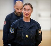 2026 m. spalio 16 d. Ugniagesių gelbėtojų mokykloje prisiekė būsimi ugniagesiai - NM-2026/180 grupės kursantai