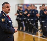 Prie&scaron;gaisrinės apsaugos ir gelbėjimo departamento (PAGD) vadovas Renatas Požėla