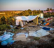 Migrantai ruo&scaron;iasi plaukti per i&scaron;orinę Europos sąjungos sieną
