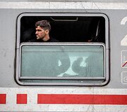 Migrantų portretai Tovarniko (Kroatija) geležinkelio stotyje