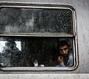 Migrantų portretai Tovarniko (Kroatija) geležinkelio stotyje