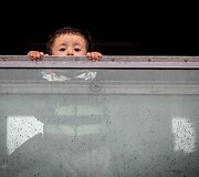 Migrantai Tovarniko (Kroatija) geležinkelio stotyje