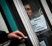Migrantai Tovarniko (Kroatija) geležinkelio stotyje