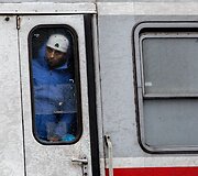 Migrantai Tovarniko (Kroatija) geležinkelio stotyje
