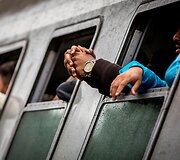 Migrantai Tovarniko (Kroatija) geležinkelio stotyje