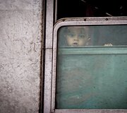 Migrantai Tovarniko (Kroatija) geležinkelio stotyje