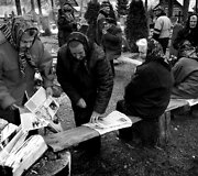 Margionių kaime per Vėlines deginami kryžiai 