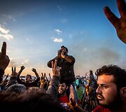 Idomeni pabėgėlių stovykloje &scaron;venčiamas Nauruzas - persų naujieji metai