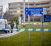 Įvažiavimas į Briuselio Zavantem oro uostą, kur buvo įvykdytos atakos