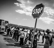 Didžiausia Europoje migrantų stovykla įsikūrusi amerikiečių kariams statytame miestelyje