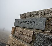 Nordkapas - &scaron;iauriausia Europos vieta vadinamas ta&scaron;kas