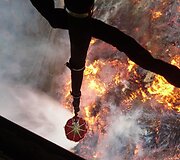 &bdquo;Gairelitoje&ldquo; kilusio gaisro vaizdas i&scaron; sraigtasparnio