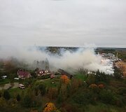 &bdquo;Gairelitoje&ldquo; kilusio gaisro vaizdas i&scaron; sraigtasparnio antrąją dieną