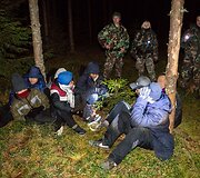 Nelegalų sulaikymo operacija Baltarusijos pasienyje