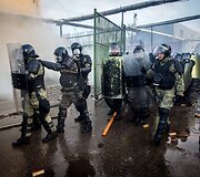 VST pareigūnų pratybos Pravieni&scaron;kių kolonijoje 