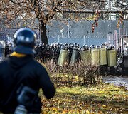 VST pareigūnų pratybos Pravieni&scaron;kių kolonijoje 