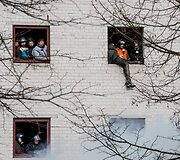 VST pareigūnų pratybos Pravieni&scaron;kių kolonijoje 