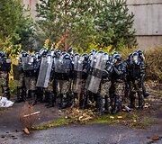 VST pareigūnų pratybos Pravieni&scaron;kių kolonijoje 