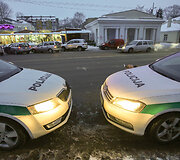 Policijos ir visureigio avarija J.Basanavičiaus g.