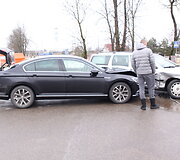 Į avariją pateko Pagėgių merą V. Komskį vežęs savivaldybės automobilis