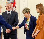 Dalia Grybauskaitė susitiko su Ukrainos kariais savanoriais