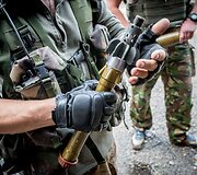 Ukrainiečių kari&scaron;kių prie&scaron;akinė pozicija "Butovka"  &scaron;alia Donecko