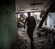 Ukrainiečių kari&scaron;kių prie&scaron;akinė pozicija "Butovka"  &scaron;alia Donecko