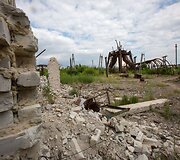 Ukrainiečių kari&scaron;kių prie&scaron;akinė pozicija "Butovka"  &scaron;alia Donecko