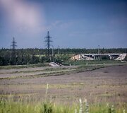 Ukrainiečių kari&scaron;kių prie&scaron;akinė pozicija "Butovka"  &scaron;alia Donecko