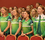 Sportininkų palydėtuvės į Kurčiųjų olimpines žaidynes Samsune