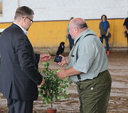 Naujų monetų pristatymas Vilniaus žirgyne
