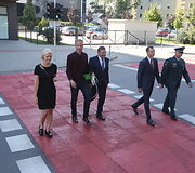 S.Konarskio gatvėje pristatyta pirmoji kalbanti perėja