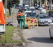 Duobė Verkių &ndash; Kareivių gatvių sankryžoje