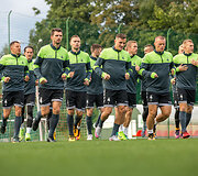 Lietuvos futbolo rinktinės treniruotė