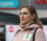 Trakų Vokės gyventojų piketas prie Vilniaus miesto savivaldybės