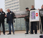 Trakų Vokės gyventojų piketas prie Vilniaus miesto savivaldybės