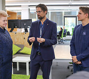  Dalia Grybauskaitė kompanijos &bdquo;Adform&ldquo; būstinėje paskelbė projekto &bdquo;Work in Lithuania&ldquo; startą