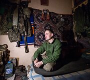 Ukrainos karių buitis prie&scaron;akinėse pozicijose