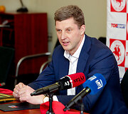 Lietuvos ledo ritulininkų spaudos konferencija