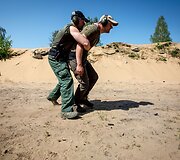 Lietuvos vadovų asmens sargybiniai &scaron;audykloje tobulino įgūdžius
