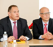 &Scaron;engeno erdvės VRM ministrai lankėsi Kenos geležinkelio stotyje