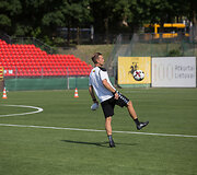 Lietuvos futbolo rinktinės treniruotė