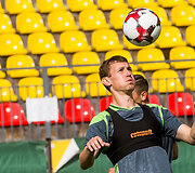 Lietuvos futbolo rinktinės treniruotė